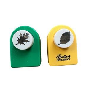 DECORATIVE PAPER PUNCH SET LEAVES